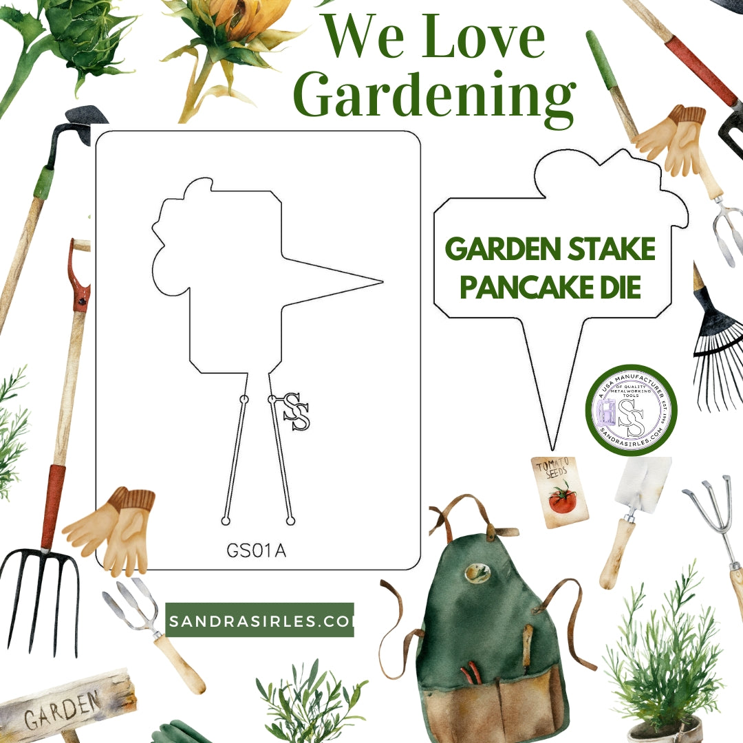 PANCAKE DIE GS01 GARDEN STAKE COWBOY HAT